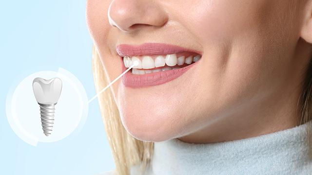 The image features a close-up of a woman s face with a toothpaste tube and an illustration of a toothbrush with a toothpaste cap, emphasizing oral hygiene.